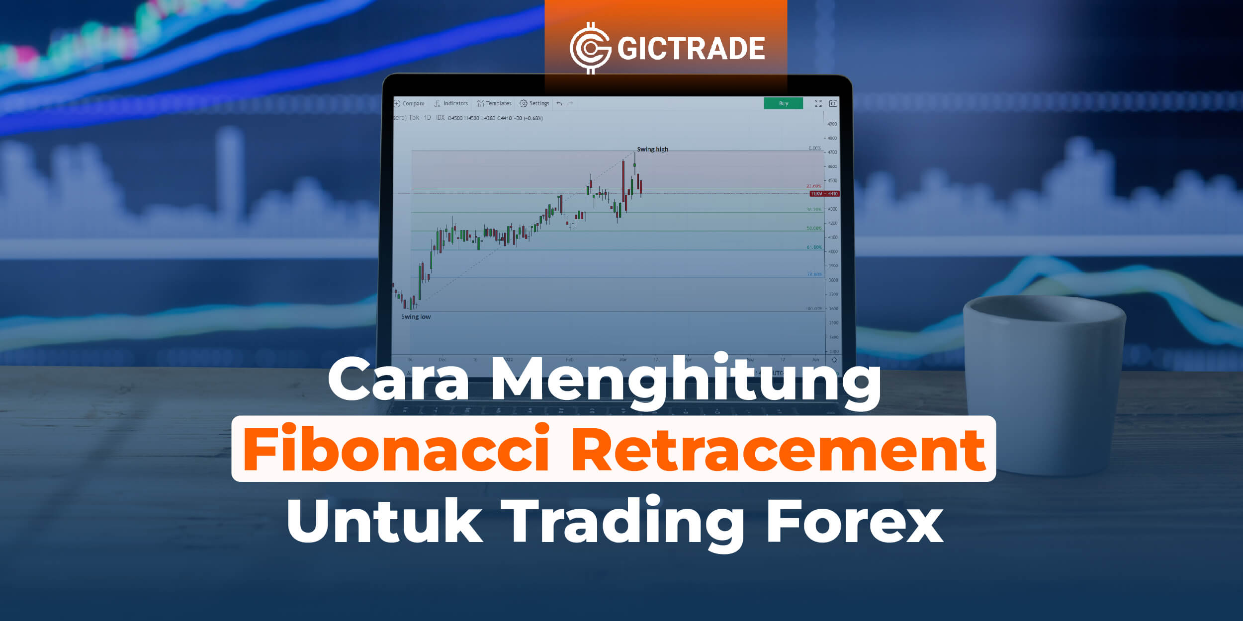 fibonacci retracement strategy image.