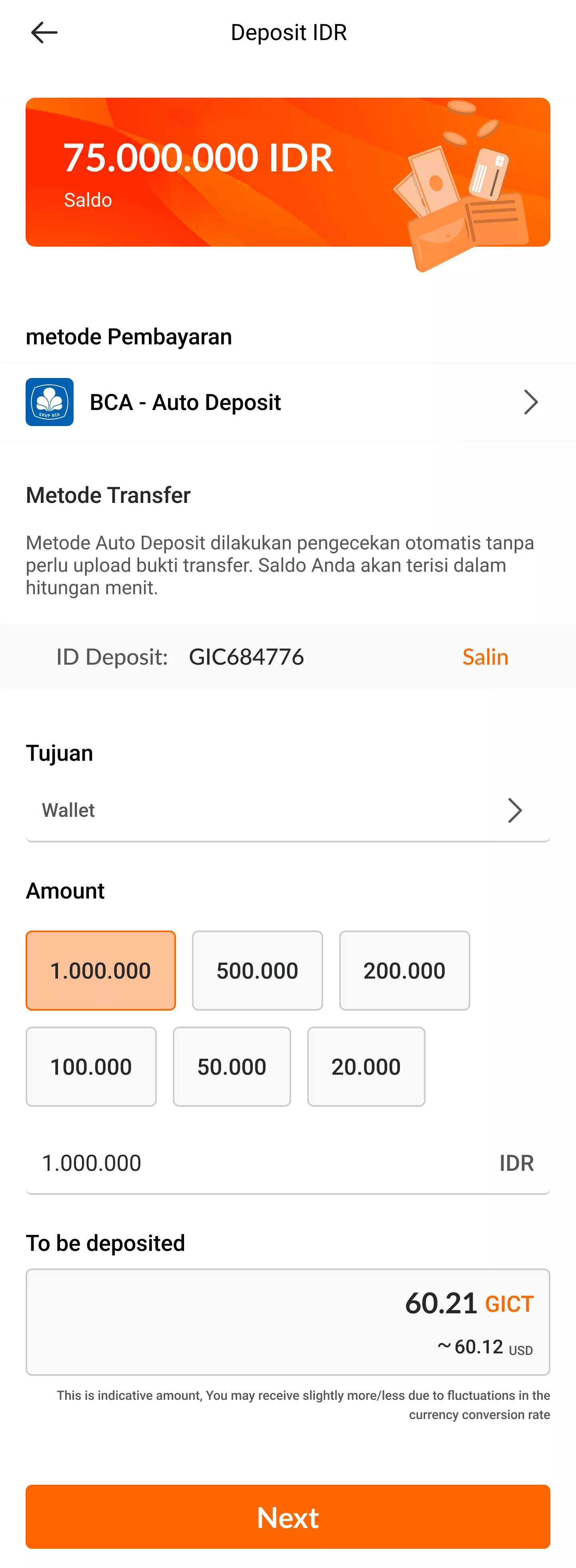 Auto Deposit 5